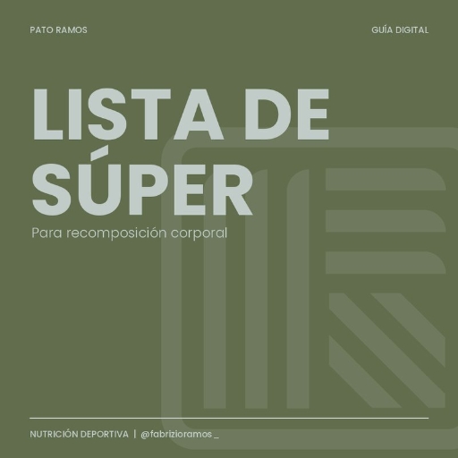 Lista de Súper para Recomposición
