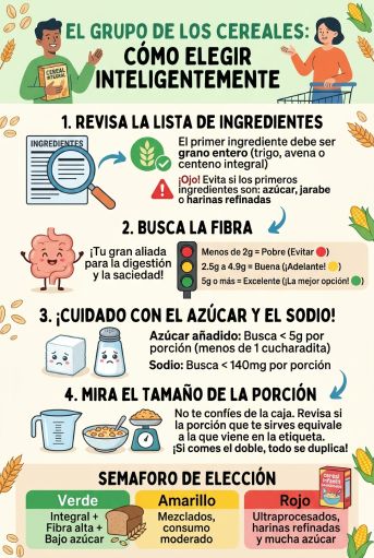 Elige cereales inteligentemente