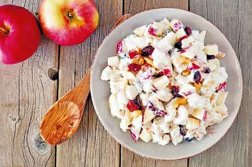 Ensalada de frutas navideña