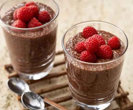Pudín de chía y chocolate