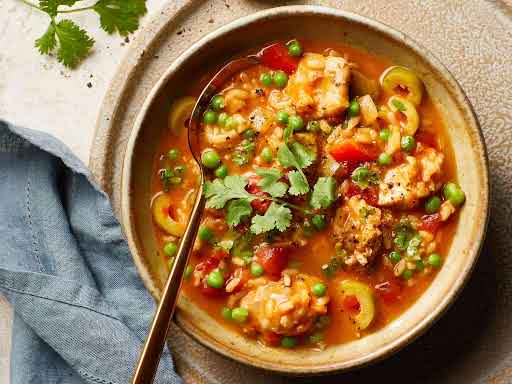 Asopao de pollo de 138 Kcal