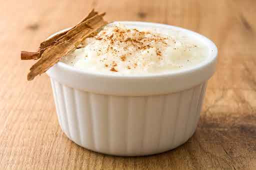 Arroz con leche de 418 Kcal