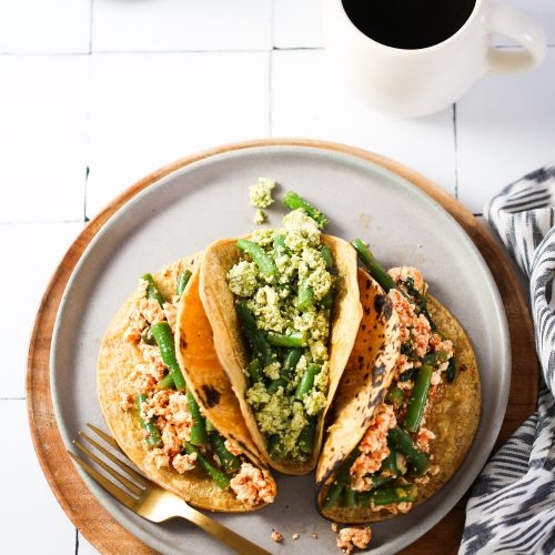 Tacos de huevo y ejote