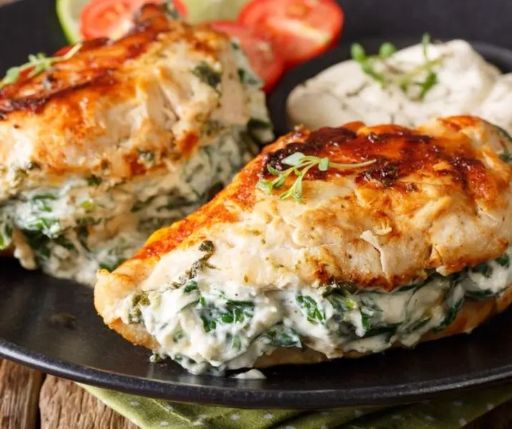 Pechuga de pollo rellena