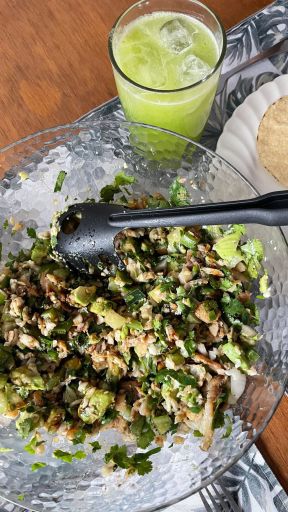 Ceviche de pescado cocido