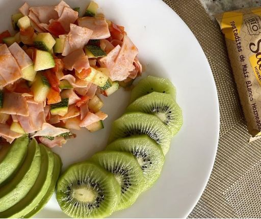 Jamón con calabacitas