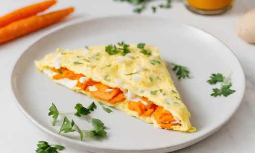 Omelette con papa y zanahoria