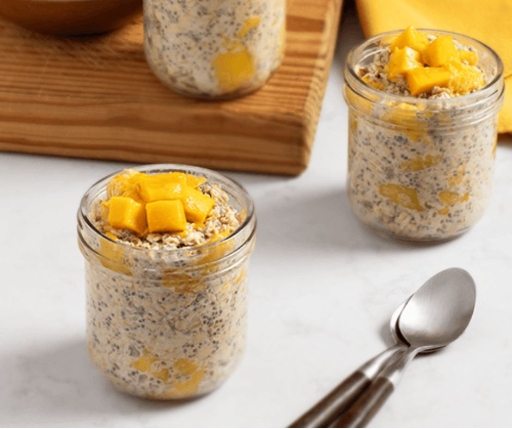 Avena con mango y linaza