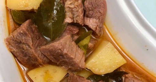 Res con chayote y aguacate de 109 Kcal