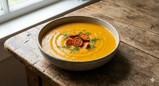 Crema de zanahoria de 181.2 Kcal