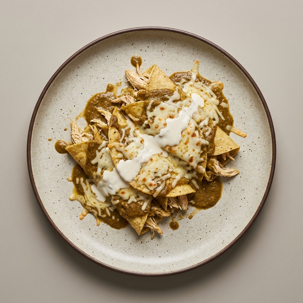 Enchiladas de pipián con pollo y queso gratinado