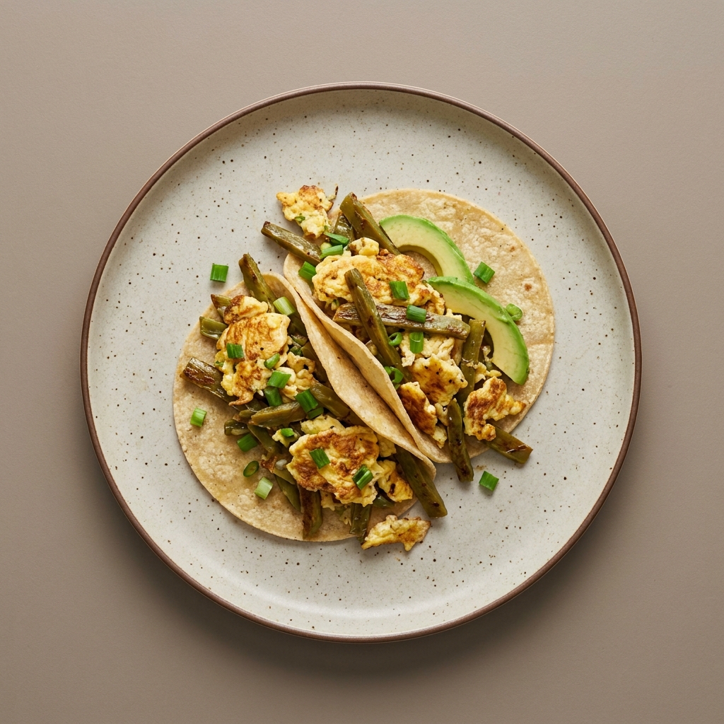 Tacos de Nopal y Huevo