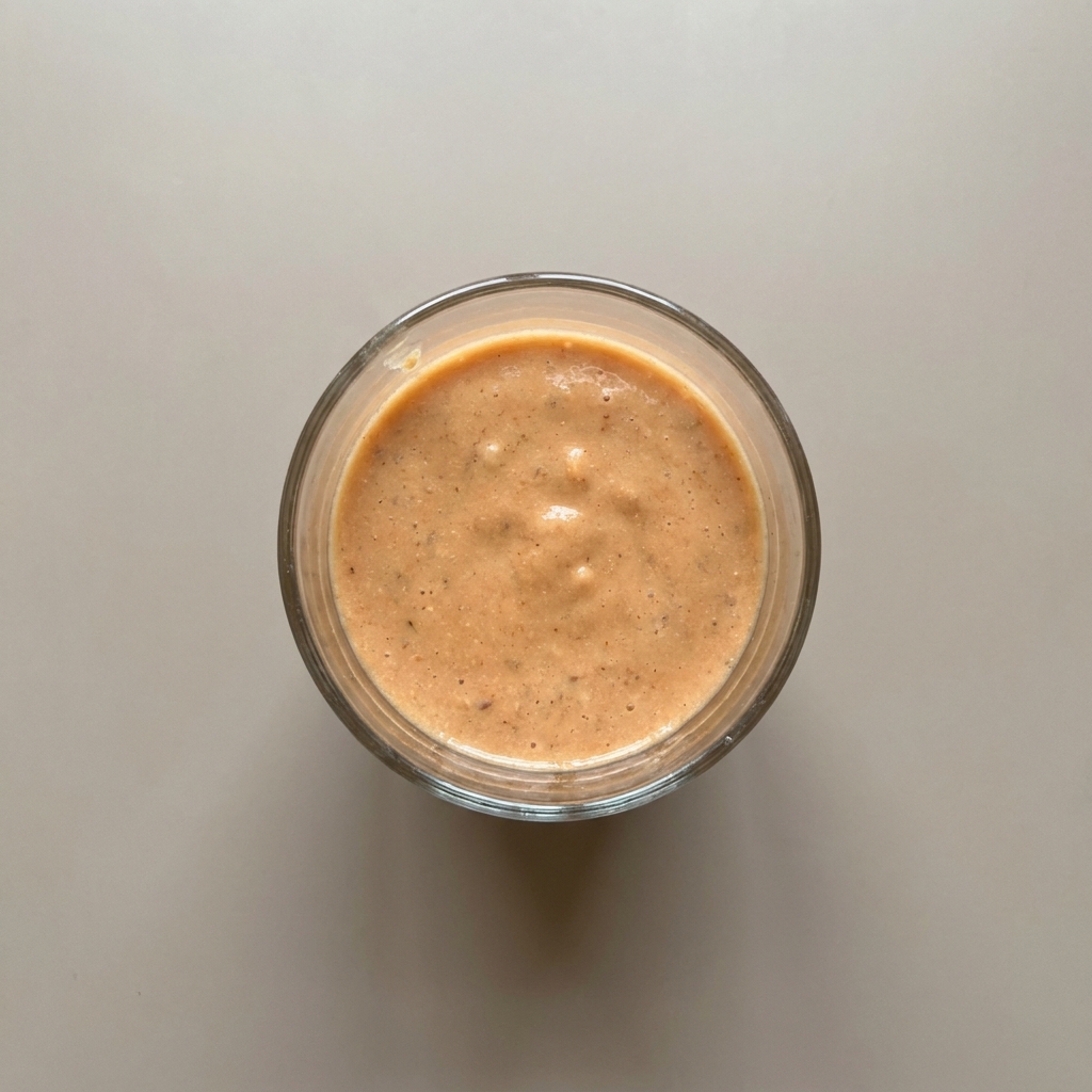Licuado de yogurt con mamey, avena, y linaza