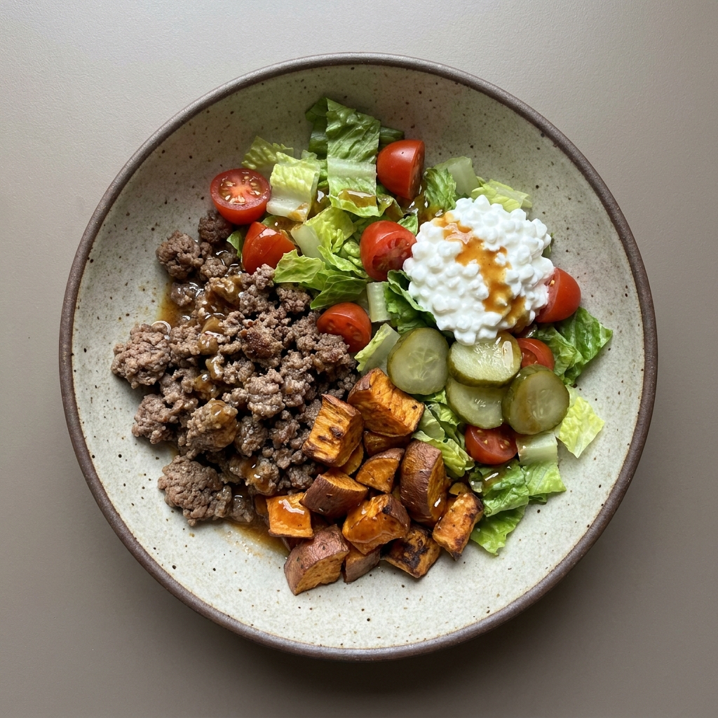 Bowl de hamburguesa
