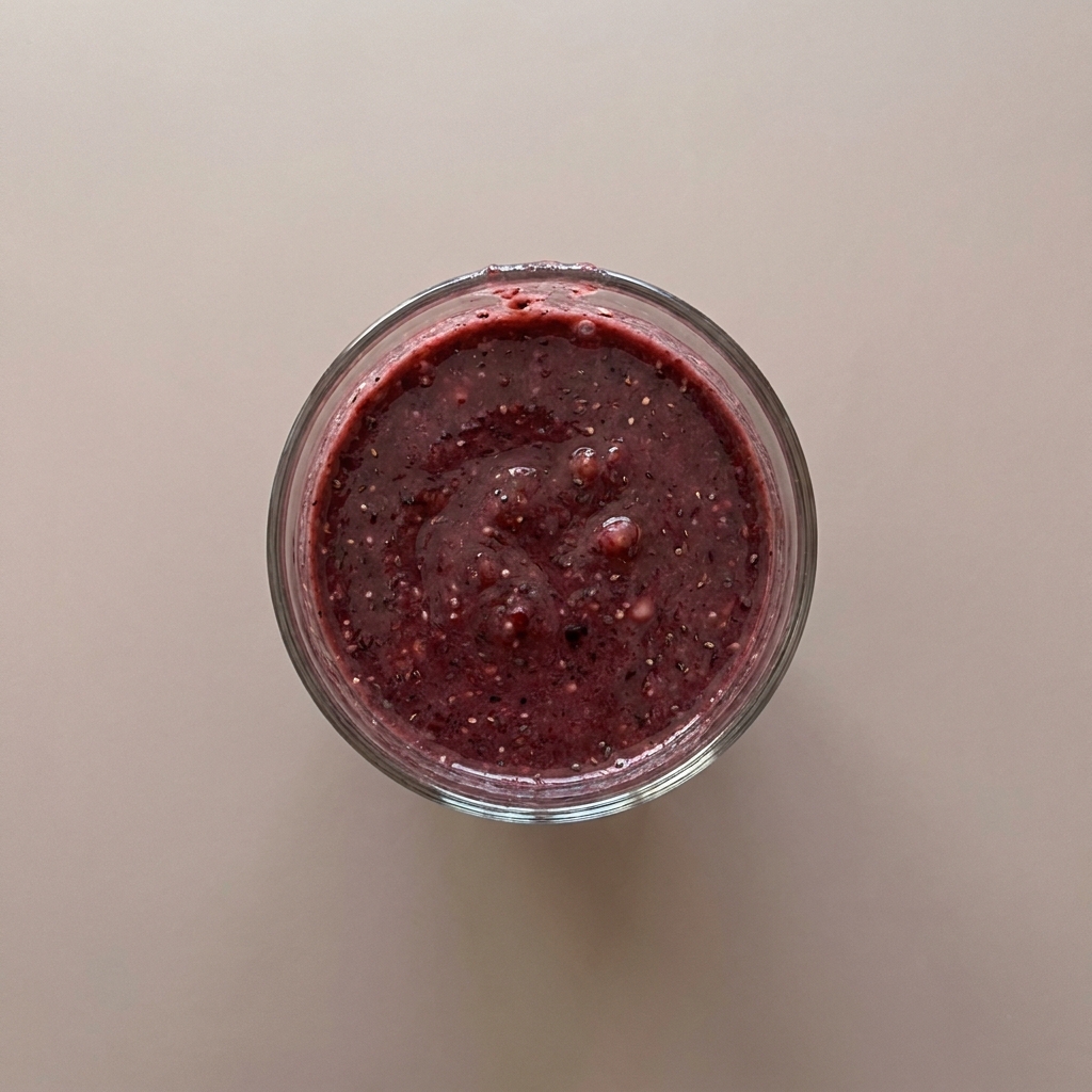 Licuado de mora con amaranto y semilla de chía