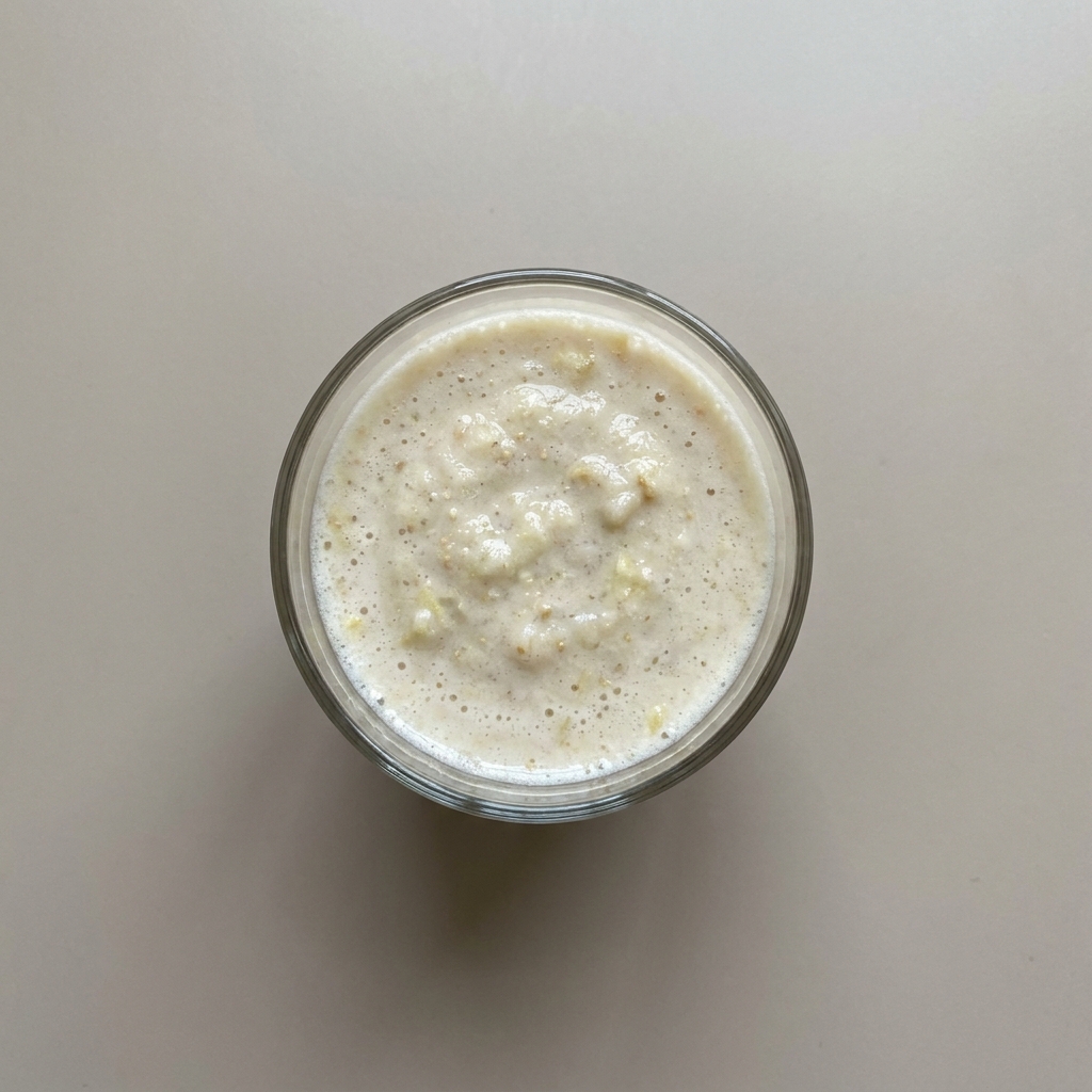Licuado de manzana con amaranto y nuez de la india