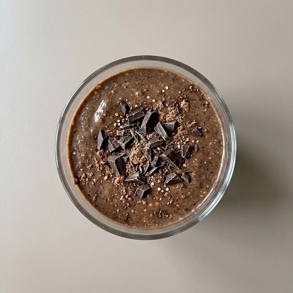 Smoothie de banana con dátil y cacao