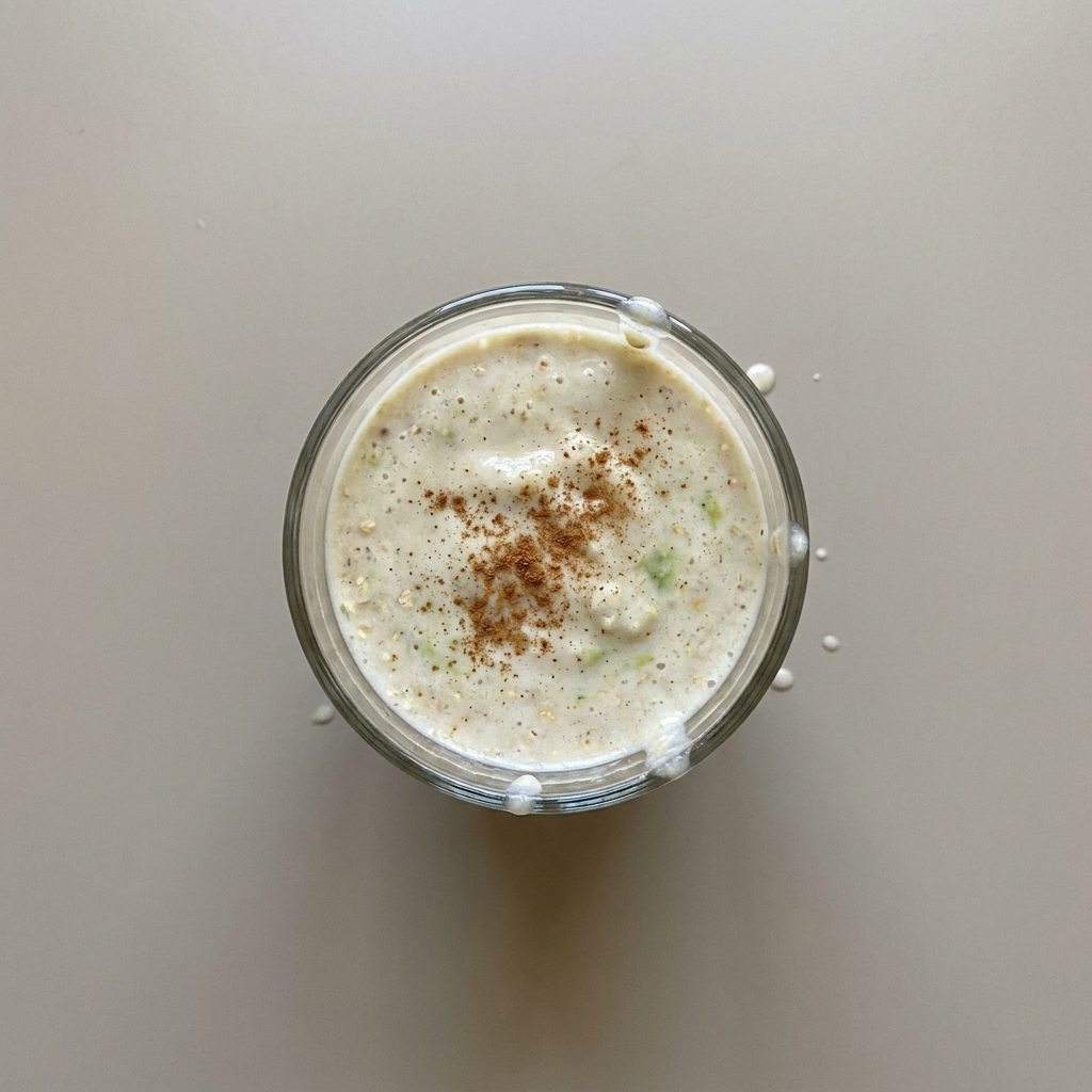 Licuado de avena con aguacate y plátano