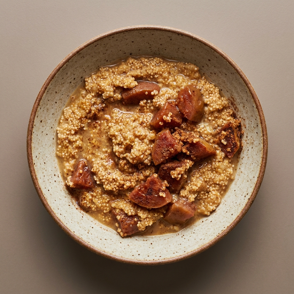 Amaranto con leche, guayaba y piloncillo