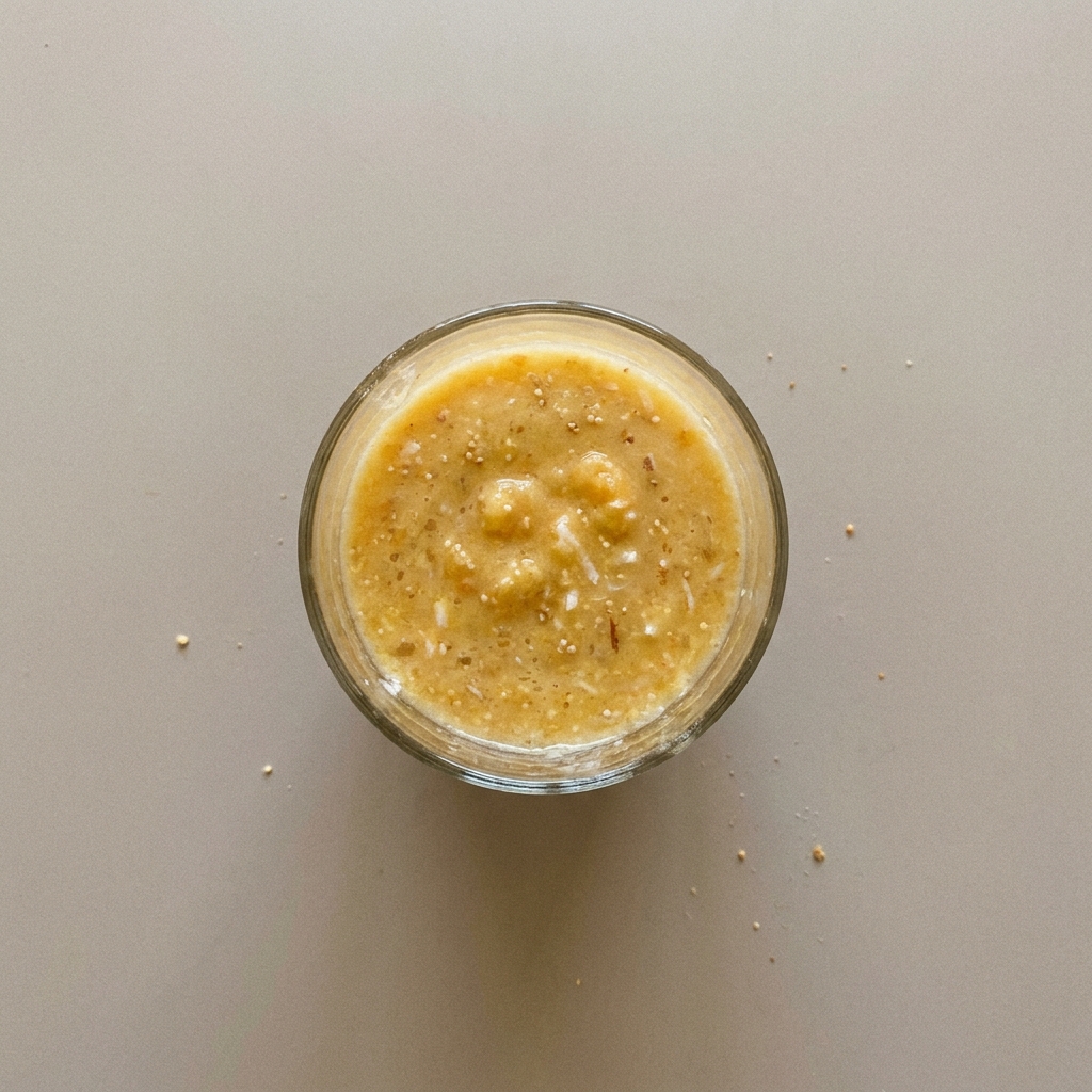 Licuado de amaranto, coco, papaya y miel