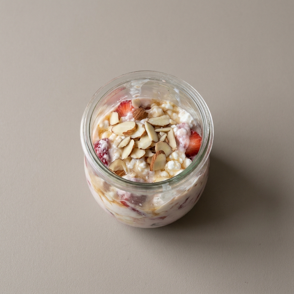 Mousse de fresa con yogurt