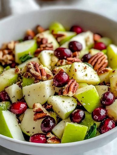 Ensalada de Manzana Navideña de 269 Kcal
