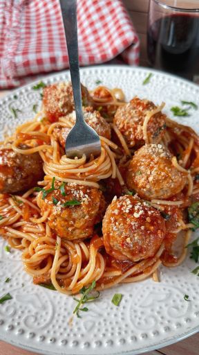 Albóndigas de pavo con pasta