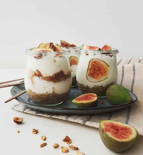 Postre de higos y almendras