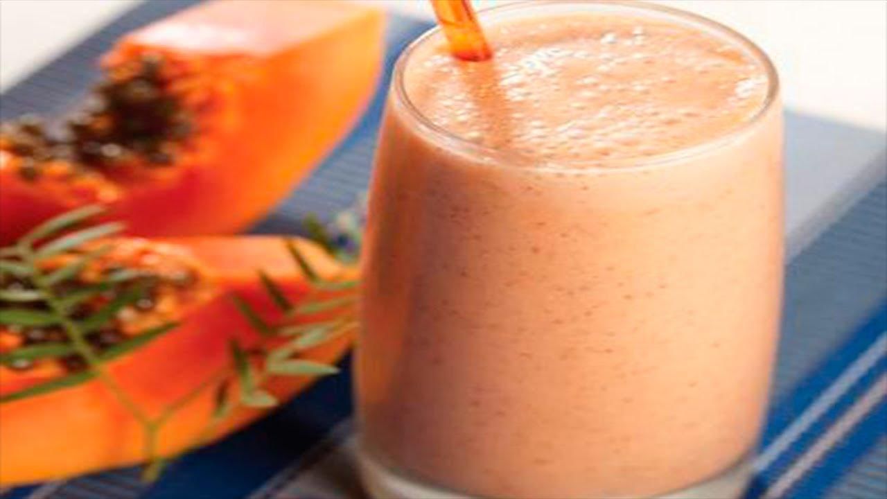 Licuado de papaya con amaranto