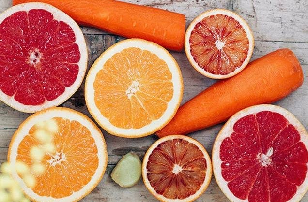 Snack de naranja y zanahoria